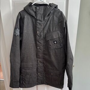 Gray Ski Snowboard Jacket with Hood *LIKE NEW*
